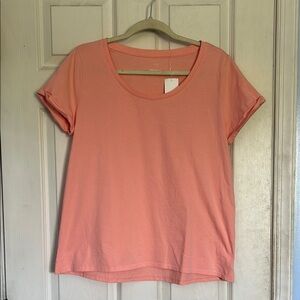 NWOT J. Jill light pink everyday cotton tee size small